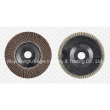 Disques abrasifs d&#39;aileron d&#39;oxyde de calcination de 4 &#39;&#39; (couverture en plastique 22 * ​​16mm)